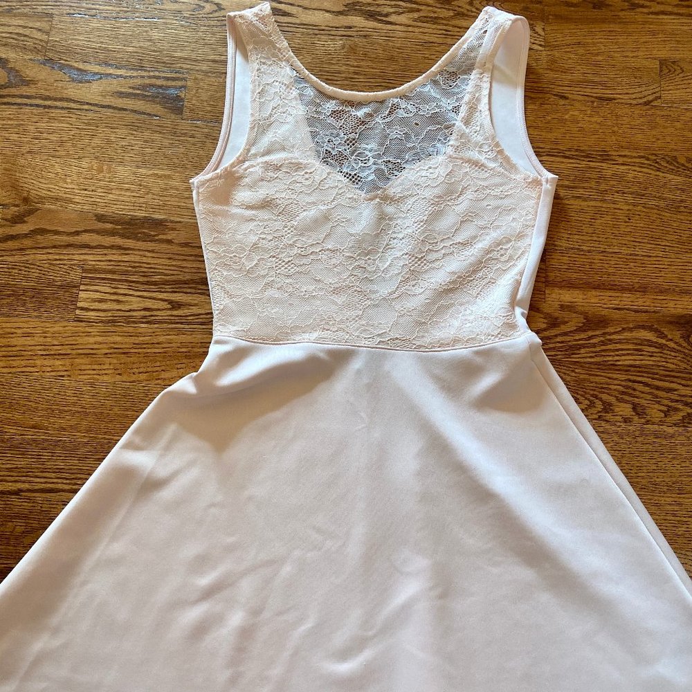 Baby Pink Lace Dress (size 6)